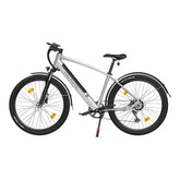 ADO DECE 300C Electric Bike - 250W Motor 36V10.4Ah Battery 90KM Assisted Autonomy Hydraulic Disc Brake - Silver
